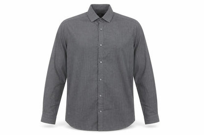 Mens UK Size 15.5 George Black  Button-Up Long Sleeve Casual Shirt
