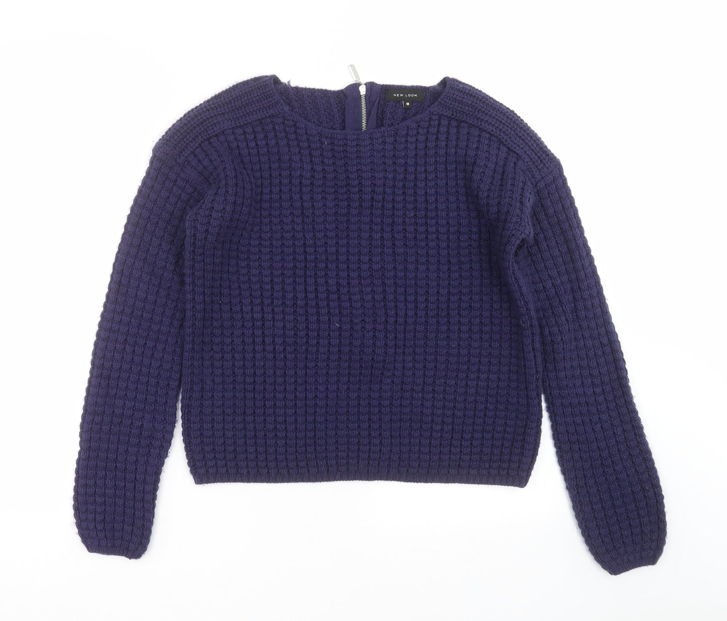 Womens UK Size 10 New Look Blue Pullover Jumper