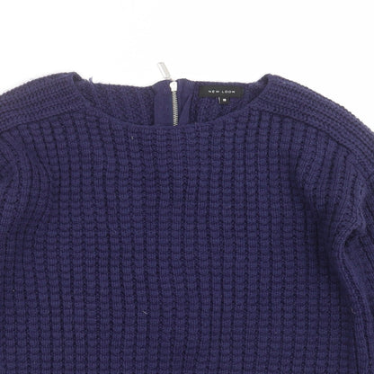 Womens UK Size 10 New Look Blue Pullover Jumper