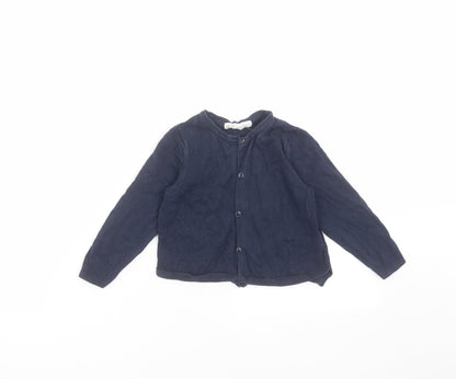 H&M Girls Blue   Cardigan Jumper Size 18-24 Months
