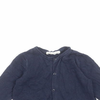 H&M Girls Blue   Cardigan Jumper Size 18-24 Months