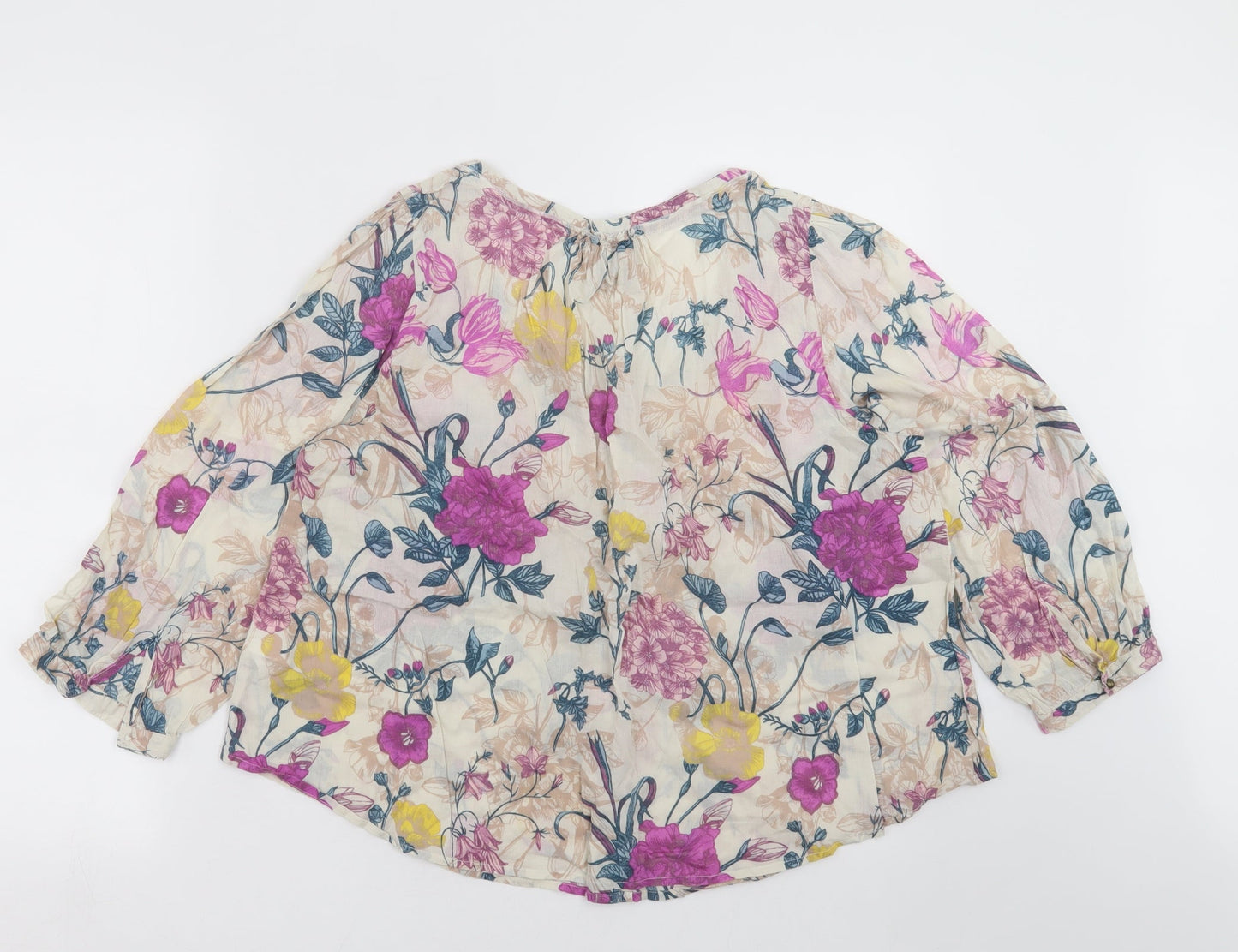 Womens UK Size 8 H&M Multicoloured Basic Blouse