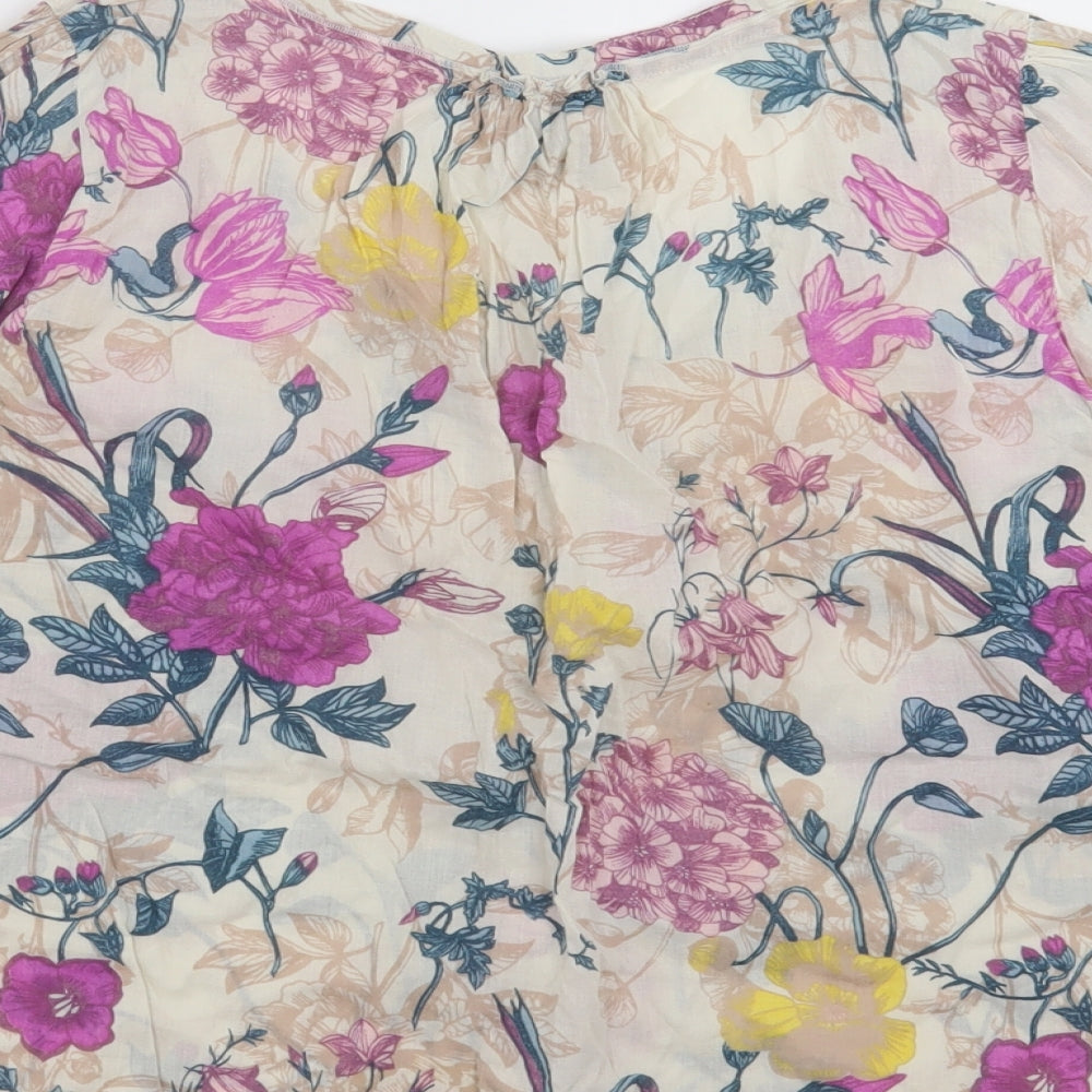 Womens UK Size 8 H&M Multicoloured Basic Blouse