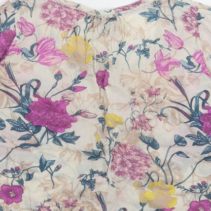 Womens UK Size 8 H&M Multicoloured Basic Blouse