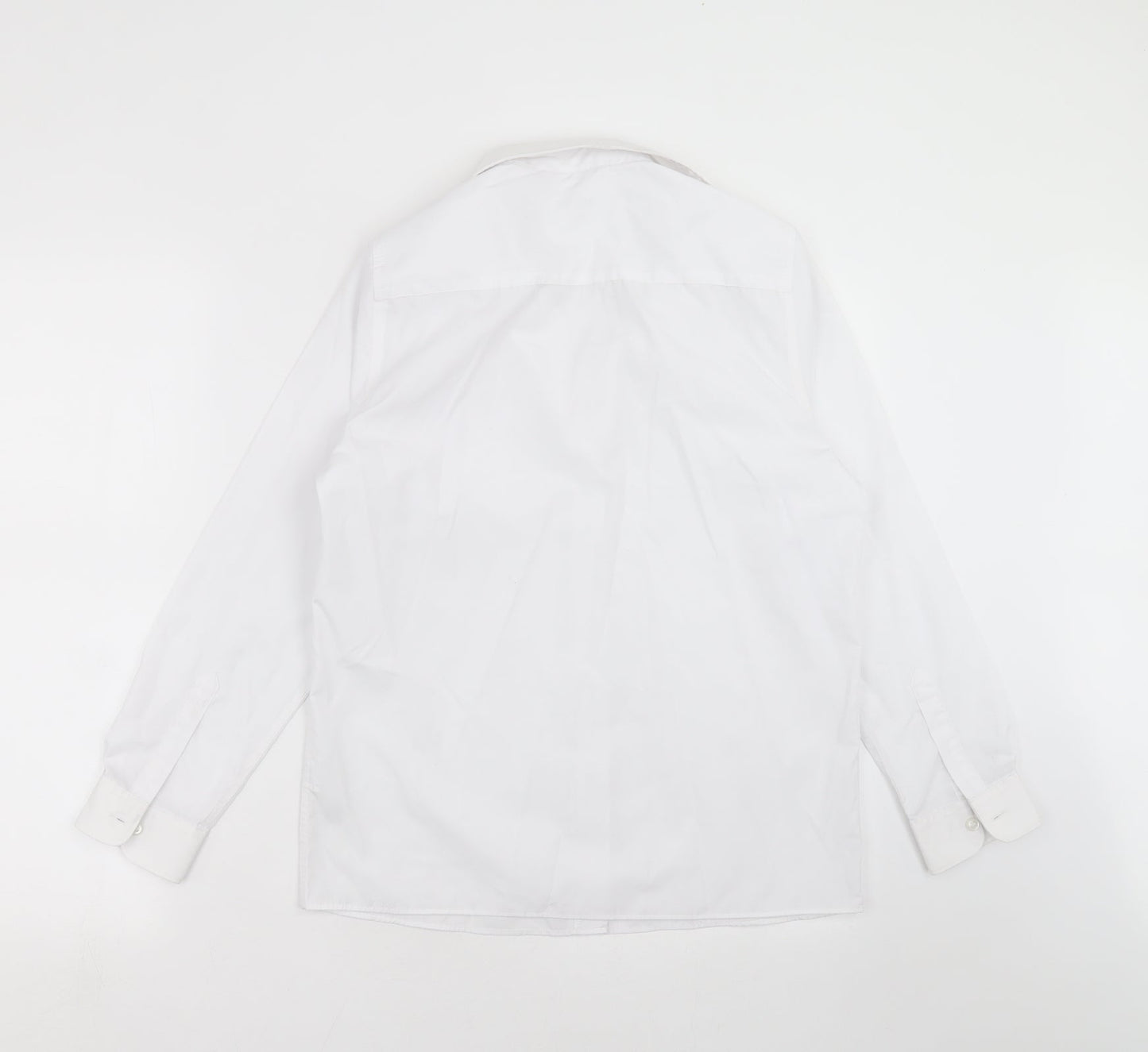 Marks and Spencer Boys White   Basic Button-Up Size 13-14 Years  - school