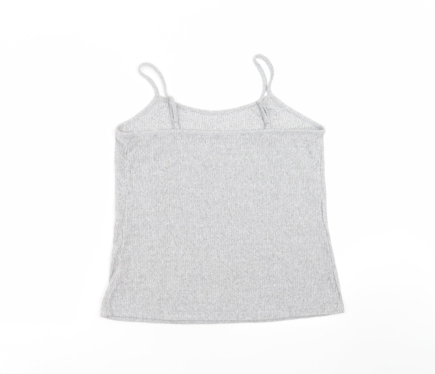 F&F Womens Grey Striped  Camisole T-Shirt Size L