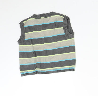 Geeorge Baby Multicoloured Striped Knit Pullover Jumper Size 3-6 Months