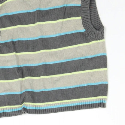 Geeorge Baby Multicoloured Striped Knit Pullover Jumper Size 3-6 Months