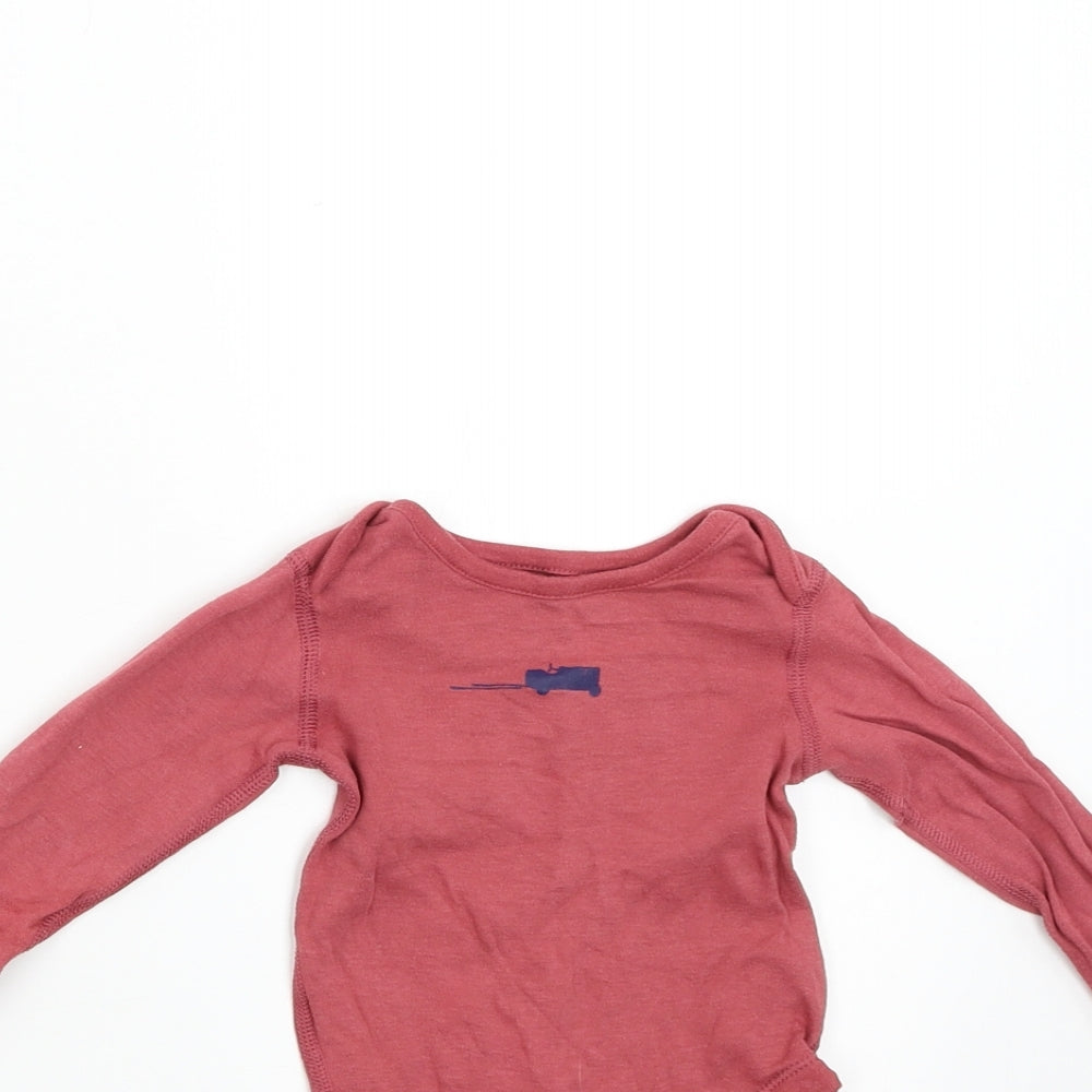 M&S Baby Red   Babygrow One-Piece Size 3-6 Months
