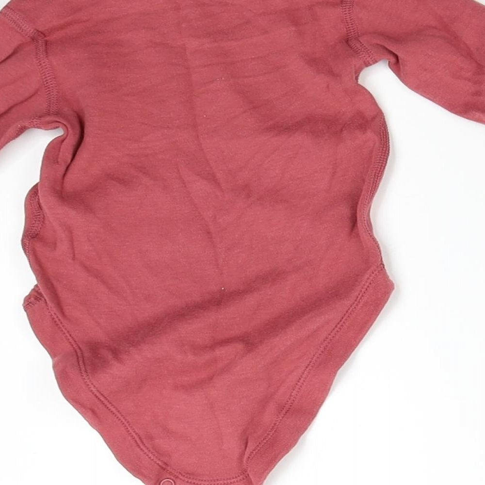 M&S Baby Red   Babygrow One-Piece Size 3-6 Months