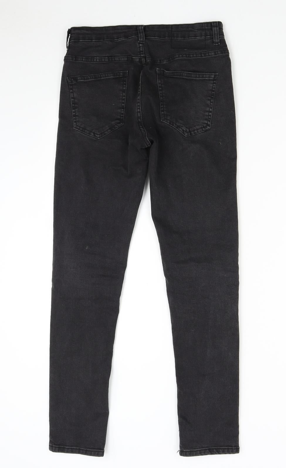 Primark Womens Black  Denim Skinny Jeans Size 28 L29 in