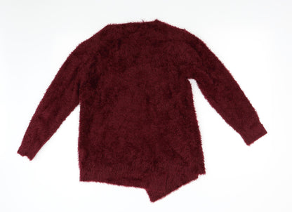 Womens UK Size M Klass Red Cardigan Jumper