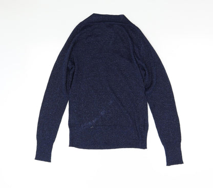 Womens UK Size M Reflections Blue Pullover Jumper