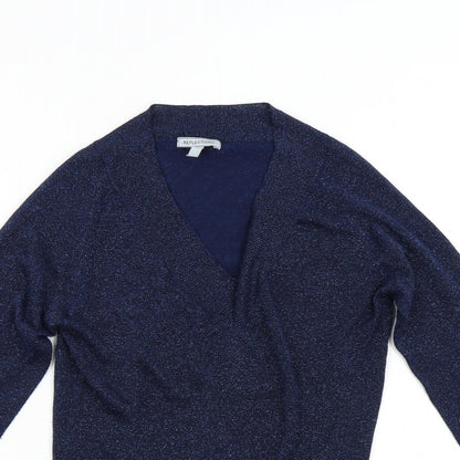 Womens UK Size M Reflections Blue Pullover Jumper