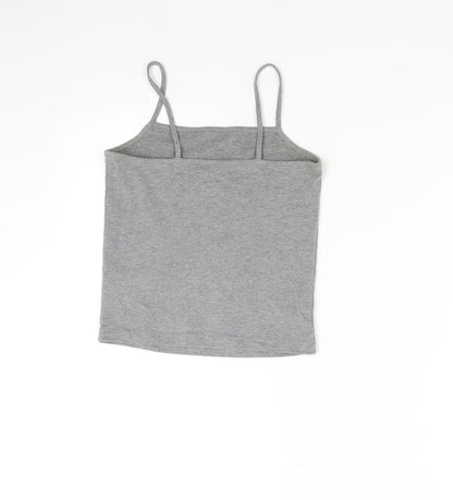 Womens UK Size XS Wild Fable Grey Basic Tank