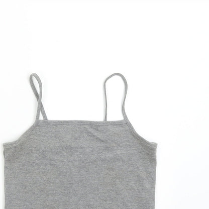 Womens UK Size XS Wild Fable Grey Basic Tank
