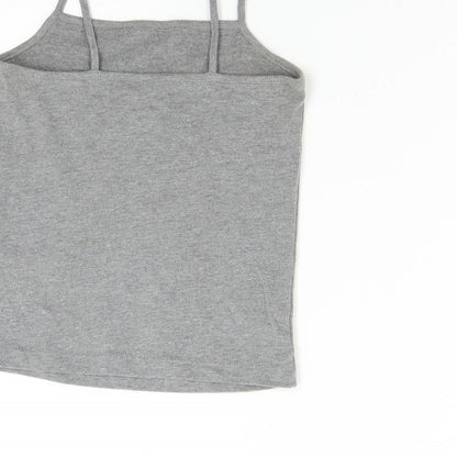 Womens UK Size XS Wild Fable Grey Basic Tank