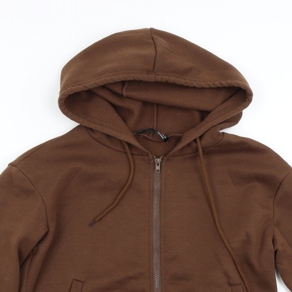 SheIn Womens Brown   Full Zip Hoodie Size XS