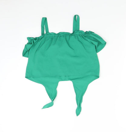 New Look Girls Green   Cropped Tank Size 11 Years
