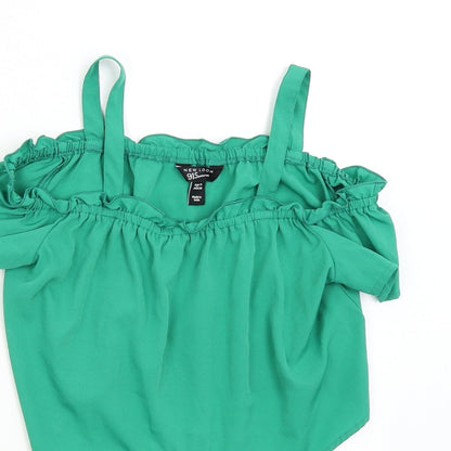 New Look Girls Green   Cropped Tank Size 11 Years