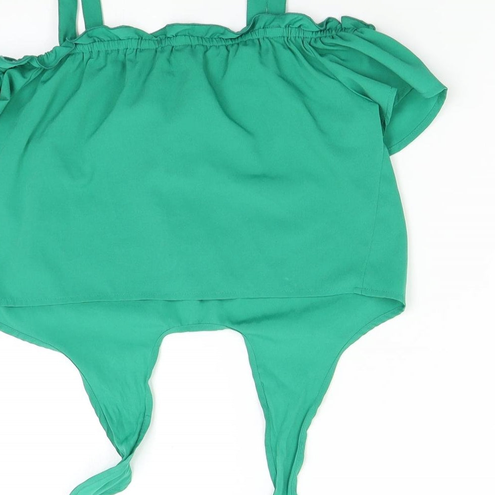New Look Girls Green   Cropped Tank Size 11 Years