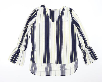 Womens UK Size 10 NEXT Multicoloured Tunic Blouse