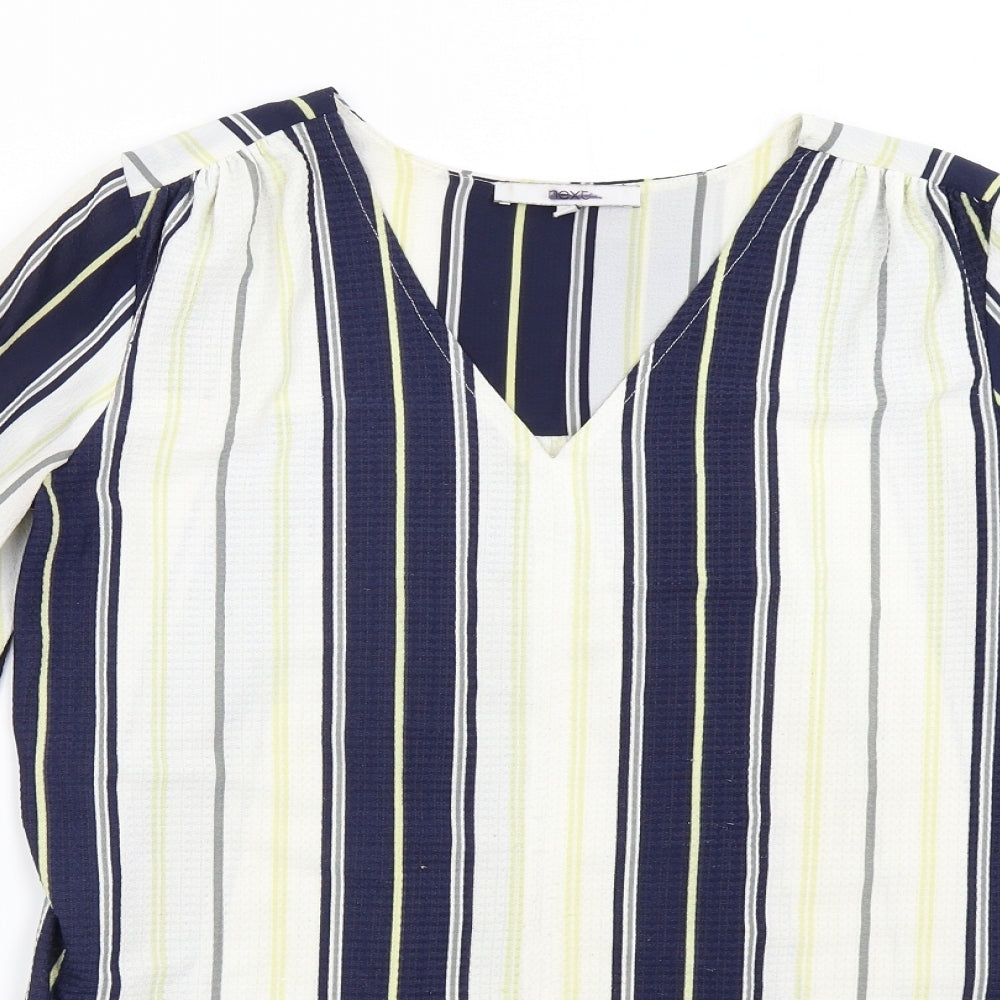 Womens UK Size 10 NEXT Multicoloured Tunic Blouse