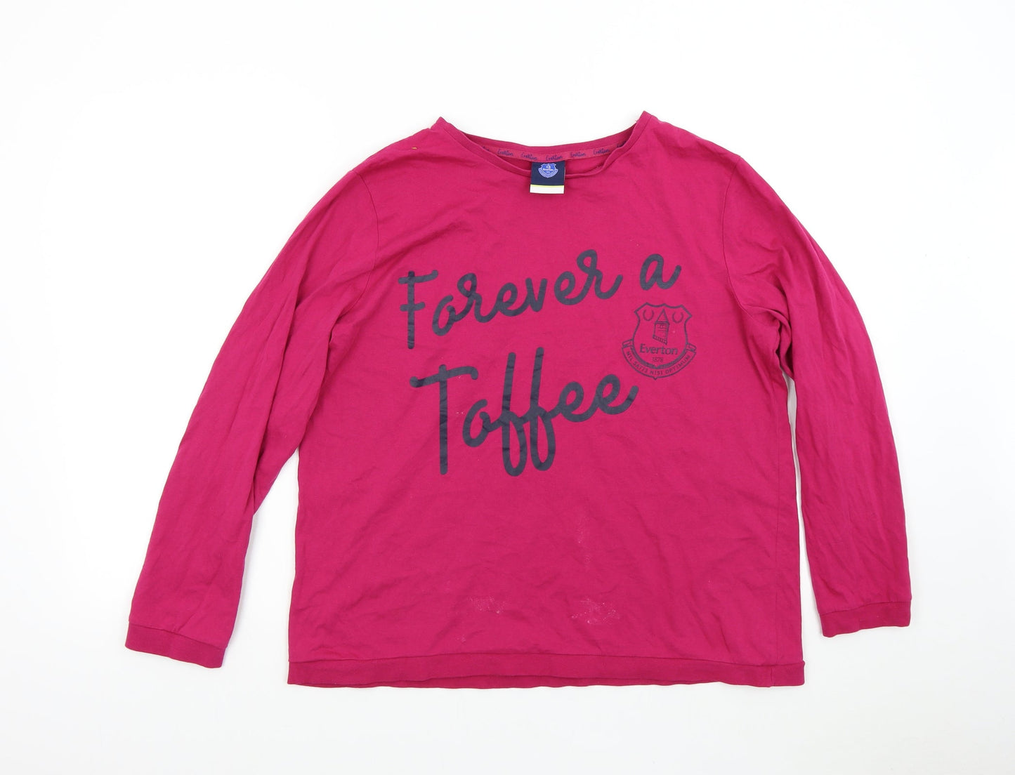 Everton Womens Pink   Basic T-Shirt Size 12  - Everton Forever a Toffee