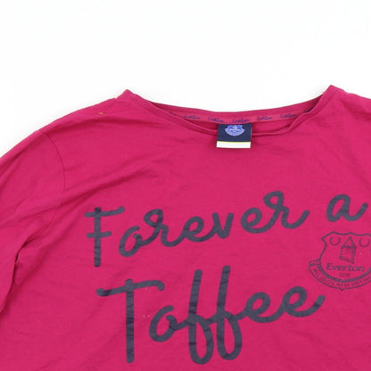 Everton Womens Pink   Basic T-Shirt Size 12  - Everton Forever a Toffee