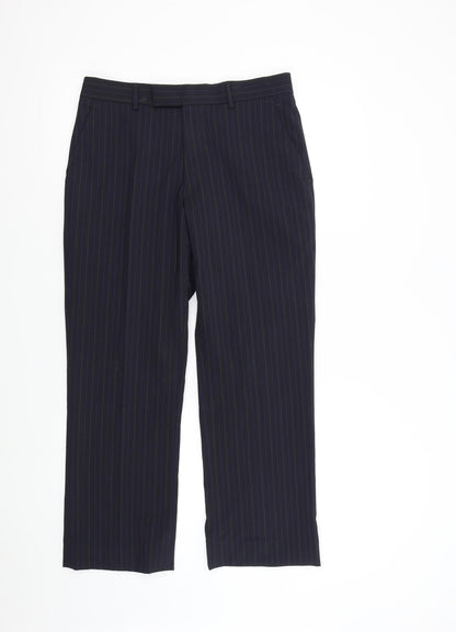 Karl Jackson Womens Blue Striped  Trousers  Size 32 L26 in - Short