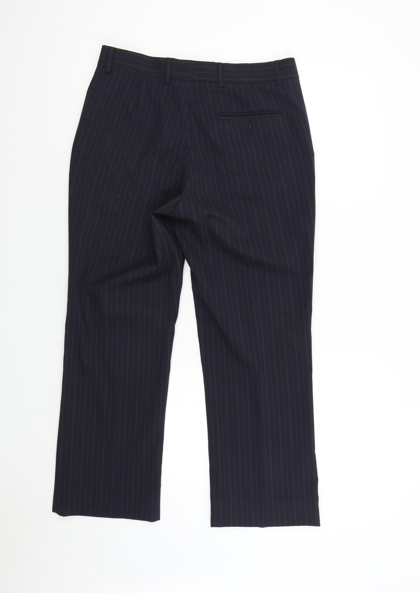 Karl Jackson Womens Blue Striped  Trousers  Size 32 L26 in - Short