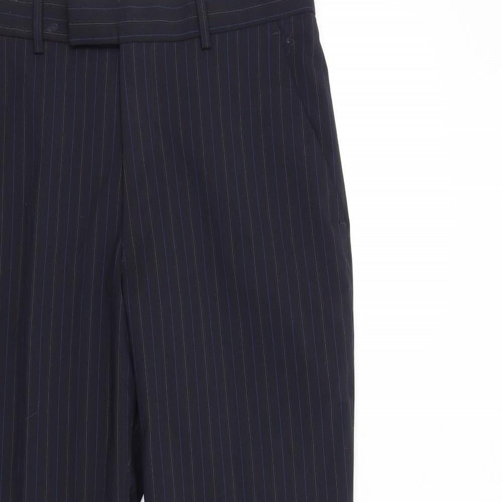 Karl Jackson Womens Blue Striped  Trousers  Size 32 L26 in - Short