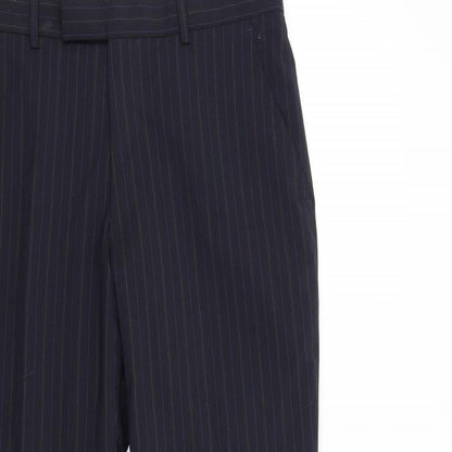 Karl Jackson Womens Blue Striped  Trousers  Size 32 L26 in - Short
