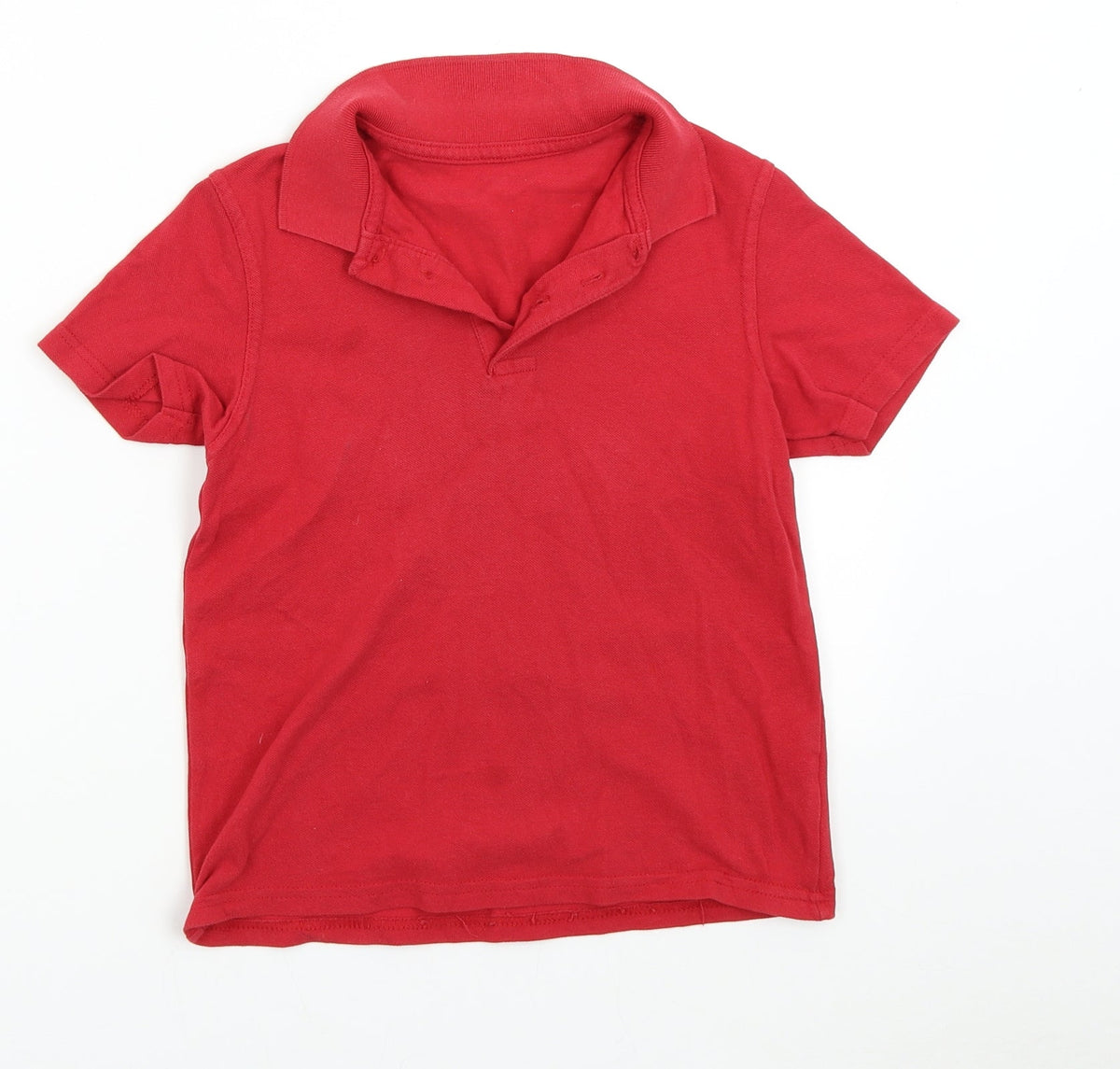 Additional front view of George boys’ red basic polo, size 7-8, years