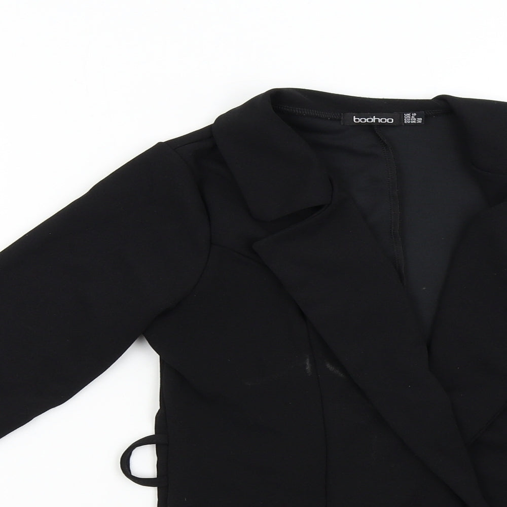 Boohoo Womens Black   Jacket Blazer Size 10