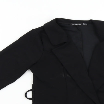 Boohoo Womens Black   Jacket Blazer Size 10