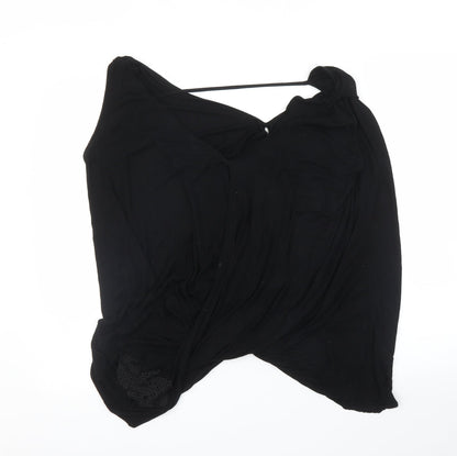Womens UK Size 10 River Island Black Basic Blouse