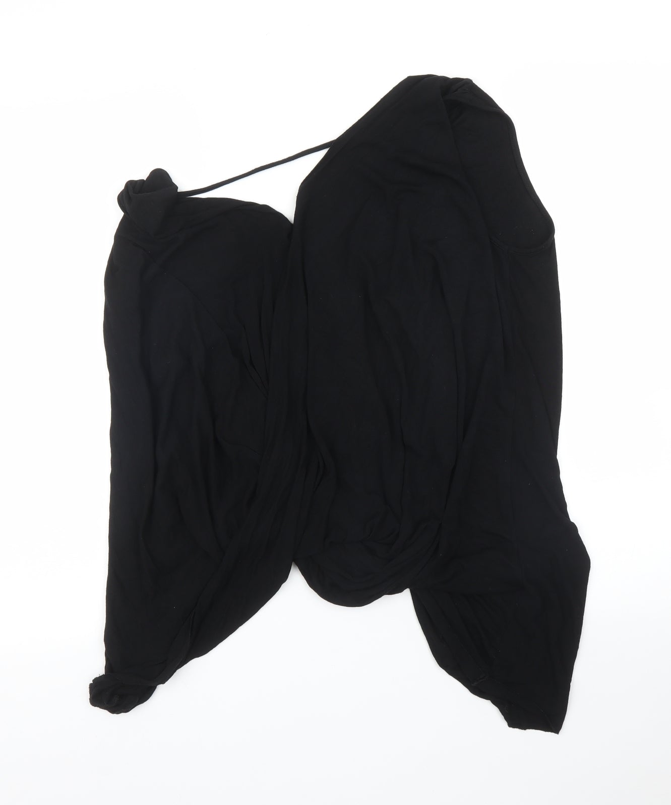 Womens UK Size 10 River Island Black Basic Blouse