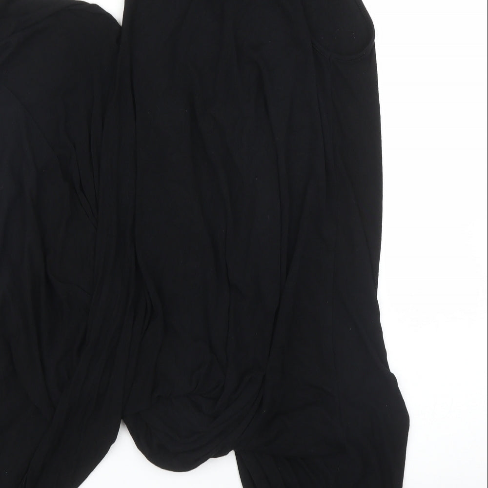 Womens UK Size 10 River Island Black Basic Blouse