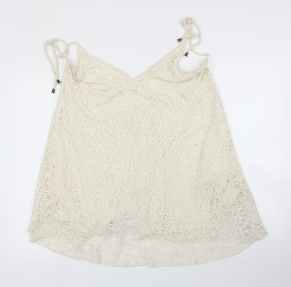 Womens UK Size L Pull&Bear Ivory Camisole Blouse