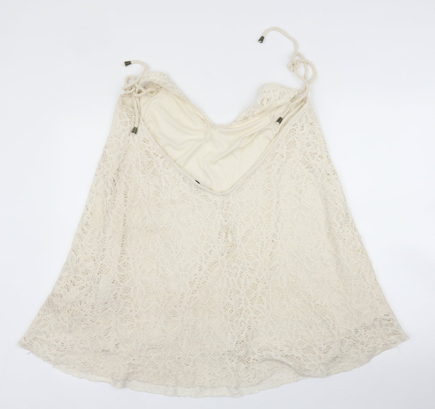 Womens UK Size L Pull&Bear Ivory Camisole Blouse