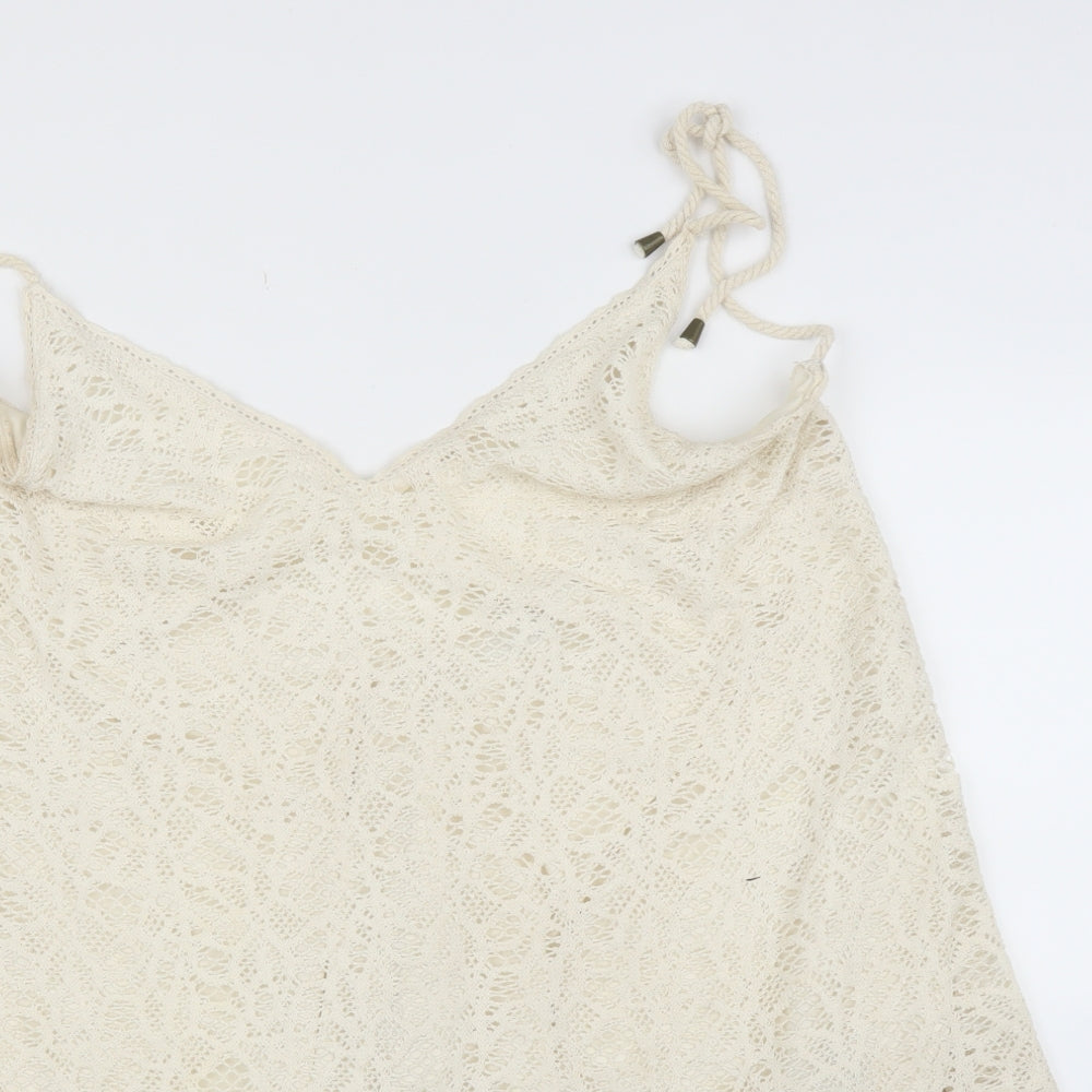 Womens UK Size L Pull&Bear Ivory Camisole Blouse