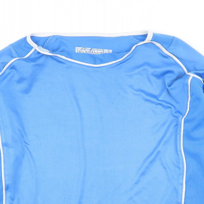 Edallion Boys Blue   Basic T-Shirt Size 13-14 Years  - Football