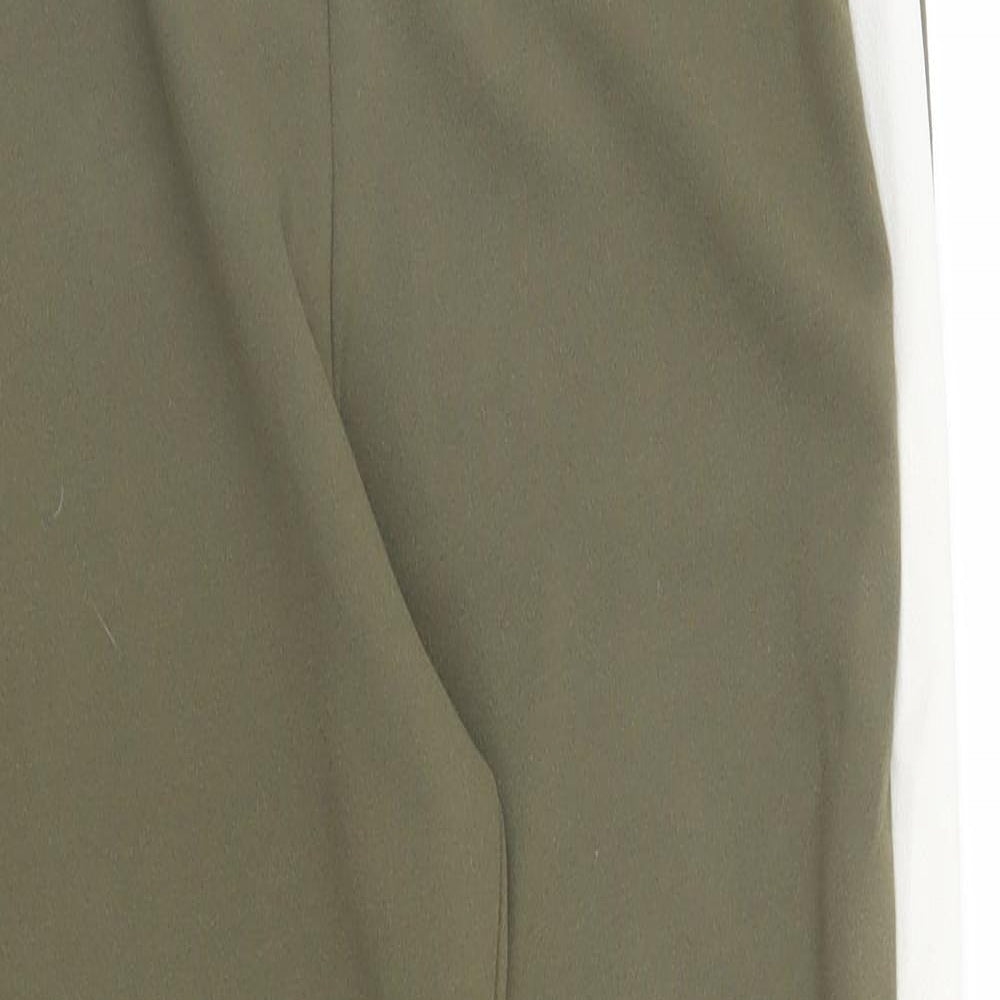 Womens UK Size 8 PRETTYLITTLETHING Regular Fit Sweatpants Green Trousers