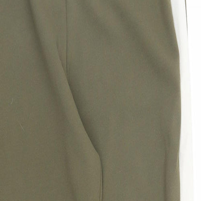 Womens UK Size 8 PRETTYLITTLETHING Regular Fit Sweatpants Green Trousers