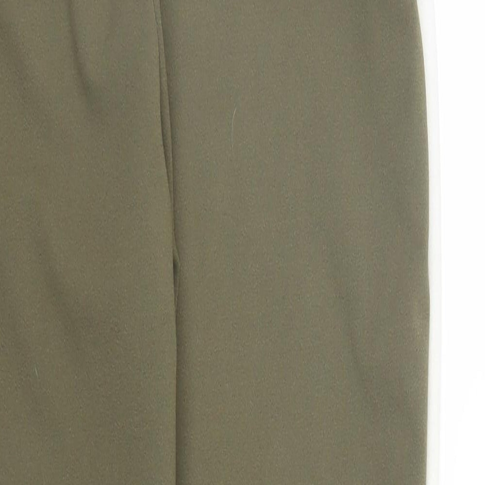 Womens UK Size 8 PRETTYLITTLETHING Regular Fit Sweatpants Green Trousers