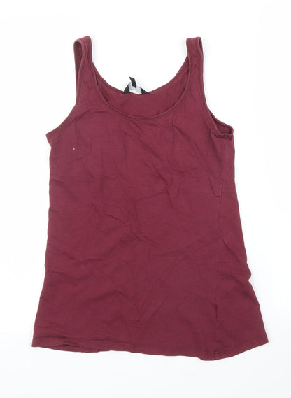 Womens UK Size 10 New Look Purple Basic Tank