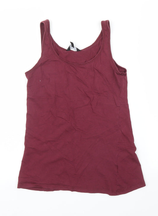 Womens UK Size 10 New Look Purple Basic Tank