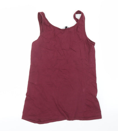 Womens UK Size 10 New Look Purple Basic Tank