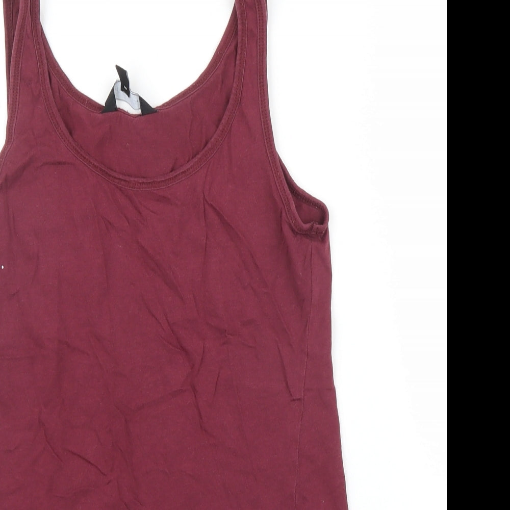 Womens UK Size 10 New Look Purple Basic Tank